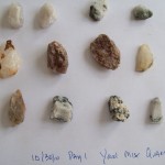 Backyard Quartz, going in the 2nd tumbler with the hard stuff