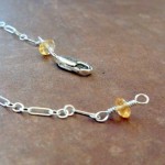 Citrine (this is Diane's necklace halfway finished)