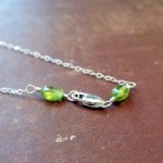 Peridot (this is Debbe's necklace halfway done)