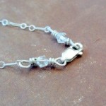 Clear crystal bicone beads--glass