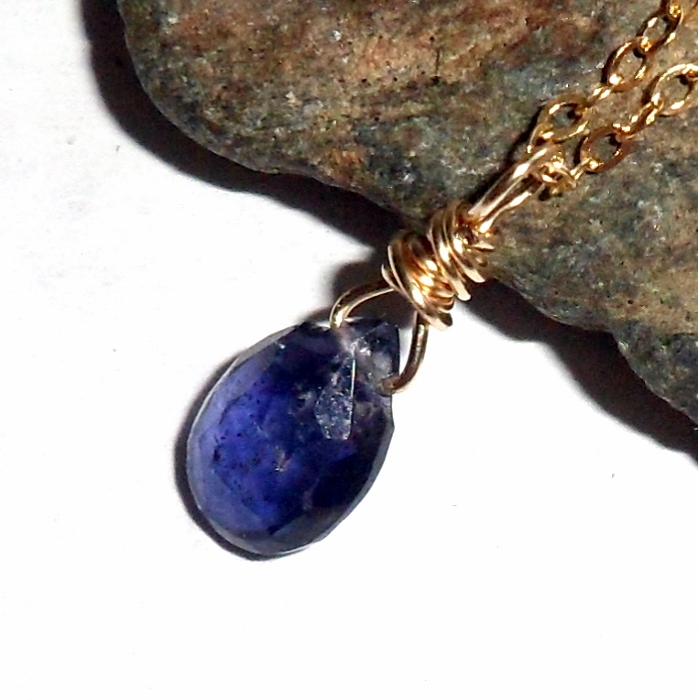 Iolite Necklace by earthegy